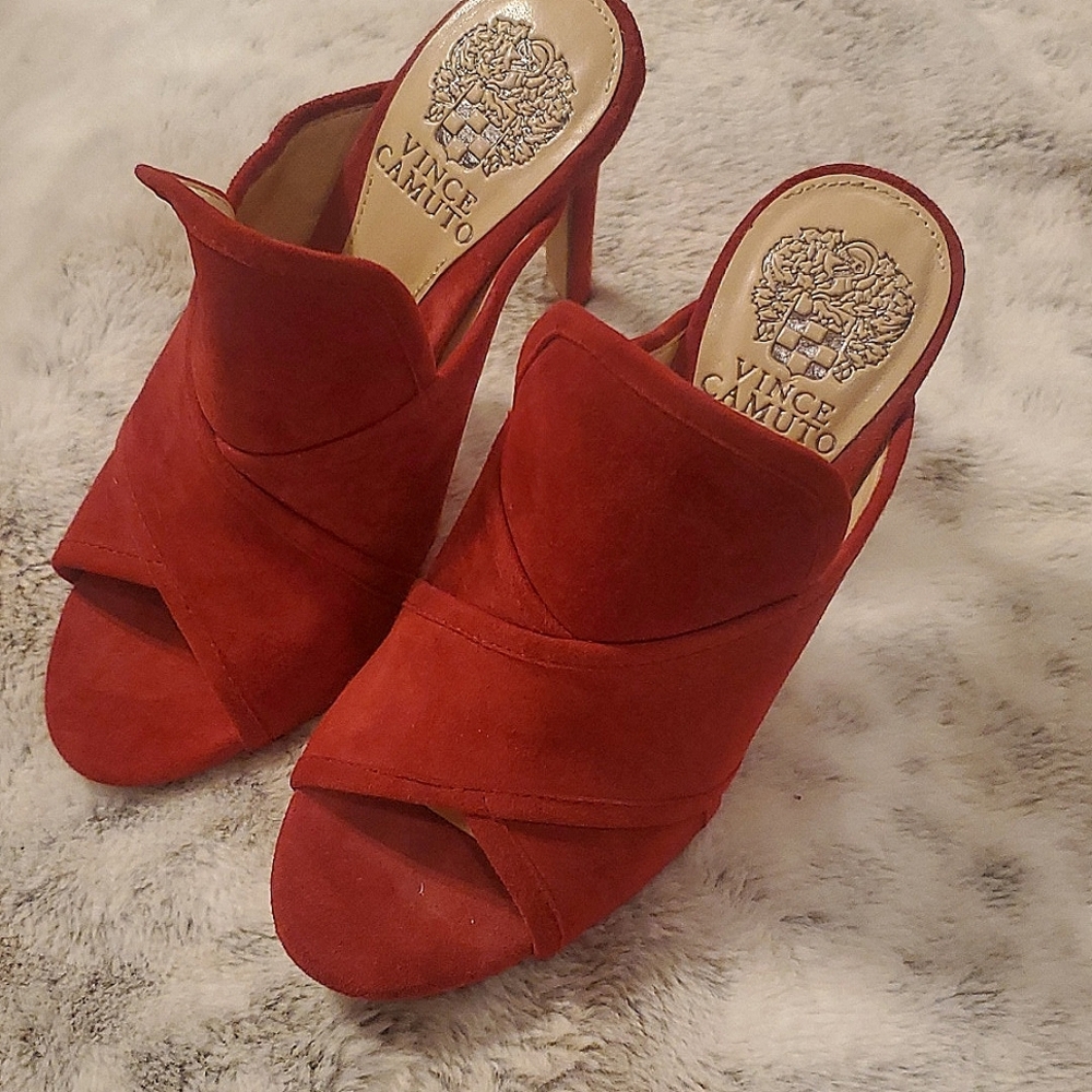 Vince Camuto suede heels